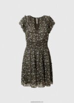rochie din sifon floral femei Pepe Jeans multi 6Z0R46171 - imagine 5