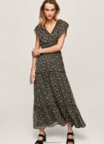 rochie din sifon floral femei Pepe Jeans multi 6Z0R46214 - imagine 2