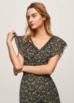 rochie din sifon floral femei Pepe Jeans multi 6Z0R46214 - imagine 3