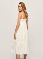 rochie dobby din bumbac prue femei Pepe Jeans alb 6Z0R46221 - imagine 4