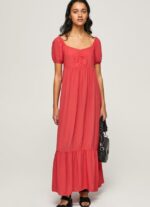 rochie fluidă femei Pepe Jeans studio roșu 6Z0R46150