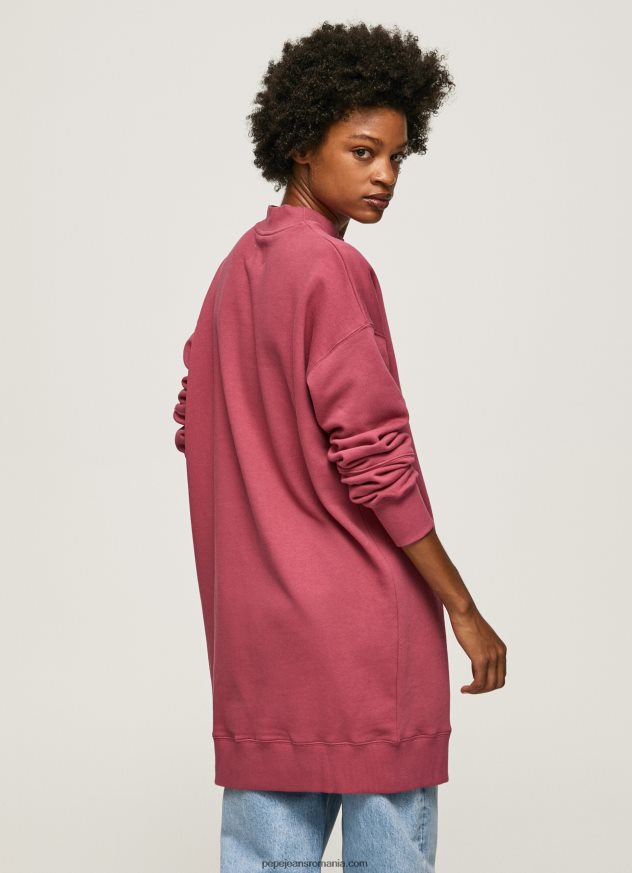rochie jumper scurta cu logo femei Pepe Jeans fard de obraz închis 6Z0R46205 - imagine 4