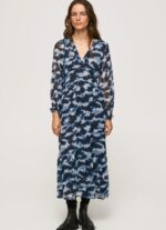 rochie midi cu imprimeu blita femei Pepe Jeans multi 6Z0R46194 - imagine 2