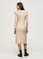 rochie midi din tricot cablu femei Pepe Jeans piele de bivol 6Z0R46206 - imagine 4