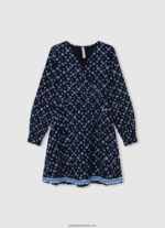 rochie mini cu guler rotunjit fată Pepe Jeans dafin 6Z0R461388 - imagine 3