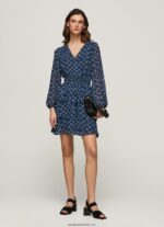 rochie mini cu imprimeu eyra femei Pepe Jeans multi 6Z0R46198 - imagine 2