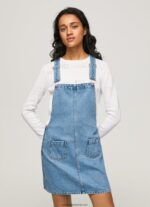 rochie salopeta din denim femei Pepe Jeans denim 6Z0R46162