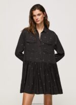 rochie scurtă cu imprimeu paisley femei Pepe Jeans multi 6Z0R46155 - imagine 2