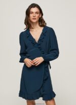 rochie scurtă înfășurată esha femei Pepe Jeans dulwich 6Z0R46158 - imagine 2