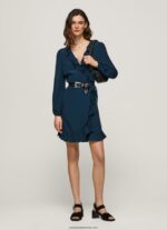 rochie scurtă înfășurată esha femei Pepe Jeans dulwich 6Z0R46158