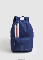 rucsac din material textil cu detalii de linie bărbați Pepe Jeans negru 6Z0R461294 - imagine 4