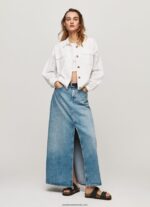 sacou din bumbac ajurat femei Pepe Jeans alb 6Z0R46142 - imagine 3