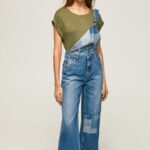 salopetă din denim de bumbac femei Pepe Jeans denim 6Z0R4698