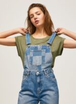 salopetă din denim de bumbac femei Pepe Jeans denim 6Z0R4698 - imagine 3