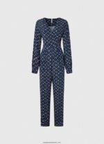 salopeta lunga cu imprimeu geometric femei Pepe Jeans multi 6Z0R46199 - imagine 5