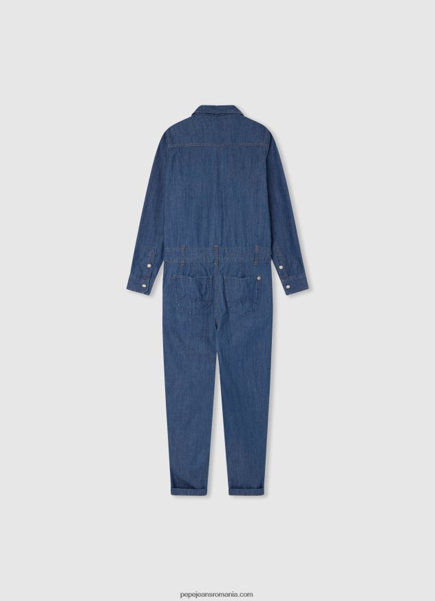 salopetă lungă din denim de bumbac fată Pepe Jeans denim 6Z0R461363 - imagine 2