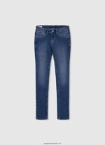 salopetă lungă din denim de bumbac fată Pepe Jeans denim 6Z0R461363 - imagine 4