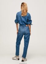 salopetă lungă din denim de bumbac femei Pepe Jeans denim 6Z0R46147 - imagine 4
