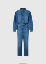 salopetă lungă din denim de bumbac femei Pepe Jeans denim 6Z0R46147 - imagine 5