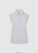 salopetă scurtă ajurata geraldine fată Pepe Jeans mousse 6Z0R461386