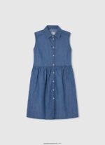salopetă scurtă ajurata geraldine fată Pepe Jeans mousse 6Z0R461386 - imagine 3