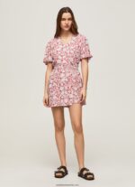 salopetă scurtă cu imprimeu floral femei Pepe Jeans multi 6Z0R46168 - imagine 2