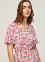 salopetă scurtă cu imprimeu floral femei Pepe Jeans multi 6Z0R46168 - imagine 3