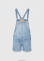 salopete scurte din denim de bumbac femei Pepe Jeans denim 6Z0R46175 - imagine 5