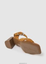 sandale altea basic din piele intoarsa femei Pepe Jeans coniac 6Z0R46649 - imagine 5