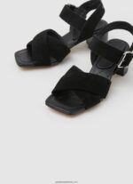 sandale altea basic din piele intoarsa femei Pepe Jeans negru 6Z0R46648 - imagine 3