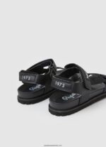 sandale anatomice din plută bărbați Pepe Jeans negru 6Z0R461279 - imagine 4
