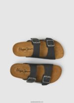sandale anatomice dublu kansas băiat Pepe Jeans negru 6Z0R461548 - imagine 2