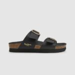 sandale anatomice oban femei Pepe Jeans negru 6Z0R46653