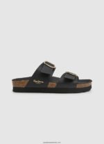 sandale anatomice oban femei Pepe Jeans negru 6Z0R46653