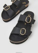 sandale anatomice oban femei Pepe Jeans negru 6Z0R46653 - imagine 3