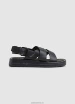 sandale cu pană bloc de vară femei Pepe Jeans negru 6Z0R46651