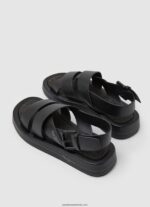 sandale cu pană bloc de vară femei Pepe Jeans negru 6Z0R46651 - imagine 4