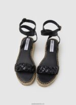 sandale cu pană împletite kate femei Pepe Jeans negru 6Z0R46676 - imagine 2