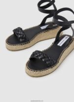 sandale cu pană împletite kate femei Pepe Jeans negru 6Z0R46676 - imagine 3
