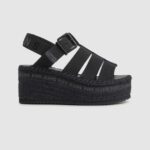 sandale cu pană witney sunny femei Pepe Jeans negru 6Z0R46647