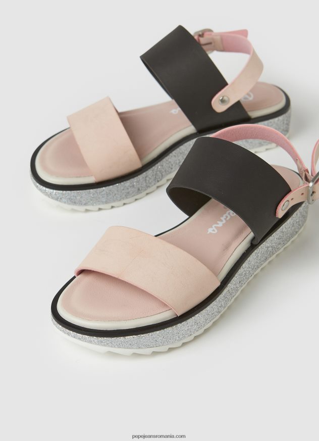 sandale cu platformă alexa rouse fată Pepe Jeans roz mov 6Z0R461338 - imagine 3