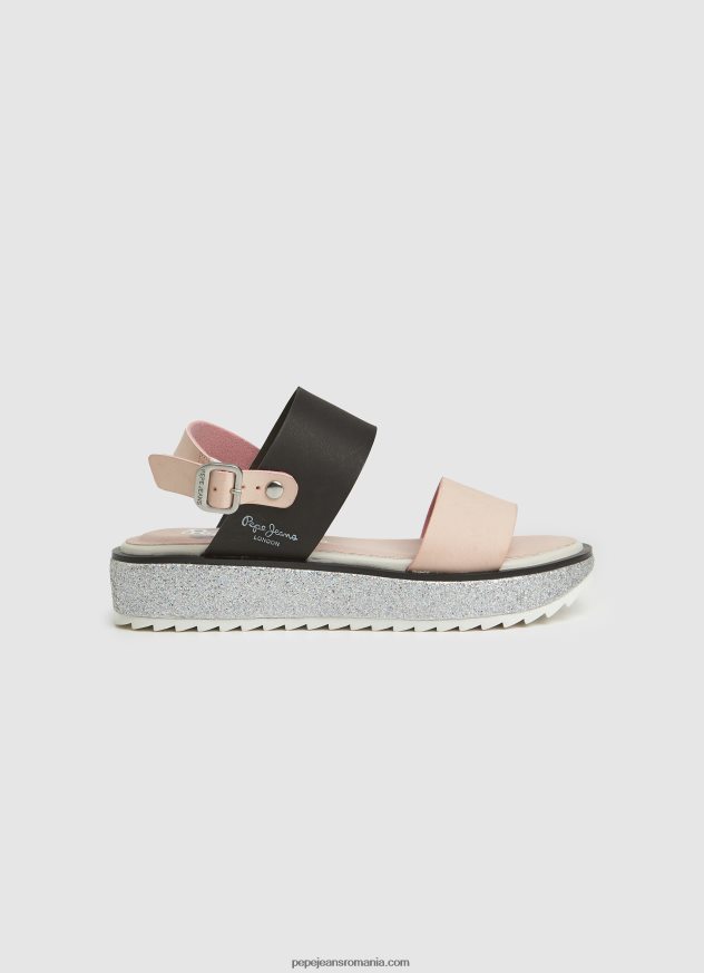 sandale cu platformă alexa rouse fată Pepe Jeans roz mov 6Z0R461338 - imagine 1