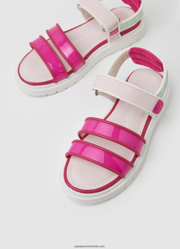 sandale cu platformă wendy dulce fată Pepe Jeans fucsia deschis 6Z0R461340 - imagine 3