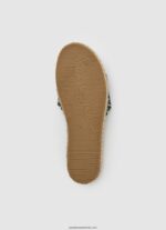 sandale din iută jacquard siva femei Pepe Jeans negru 6Z0R46683 - imagine 5