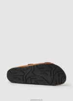 sandale din piele intoarsa bio bărbați Pepe Jeans bronzat 6Z0R461273 - imagine 5