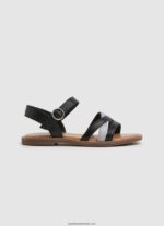 sandale din piele irma divin fată Pepe Jeans negru 6Z0R461336