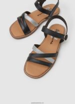 sandale din piele irma divin fată Pepe Jeans negru 6Z0R461336 - imagine 3