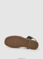 sandale din piele irma divin fată Pepe Jeans negru 6Z0R461336 - imagine 5