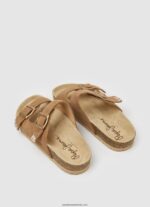 sandale din piele oban etnic femei Pepe Jeans tutun 6Z0R46673 - imagine 4