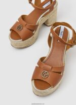 sandale din piele taffy day femei Pepe Jeans bronzat 6Z0R46645 - imagine 4